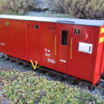 Updated NG-V16 Brake Van kit, assembled, painted and finished with addition of couplings and decals (not supplied)