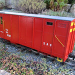 Updated NG-V16 Brake Van kit, assembled, painted and finished with addition of couplings and decals (not supplied)