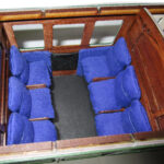 A suggested internal 'fit-out' for the first class passenger compartment (Upholstered seats not provided)