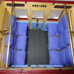 NWNGR Pickering Kit, completed First Class Compartment interior with addition of upholstered seating and door panels (not supplied)