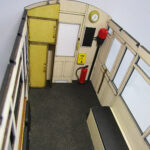 Carriage 124 Kit, Guard's Area, Rear Bulkhead Interior Completed.