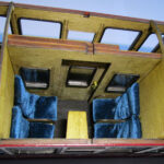 Carriage 104, assembled and painted First Class Compartment. Upholstery not supplied.