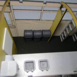 Carriage 124 Kit, Completed Buffet Interior. Note Bins
