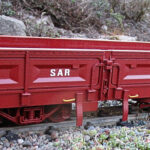 SAR DZ 9 Dropside Wagon (Including 2025 SARCAST Bogies) assembled, painted and completed with addition of couplings and decals