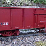 SAR Type 2 B-Wagon Kit (Including 2025 SARCAST Bogies) assembled, painted and completed with addition of couplings and decals.