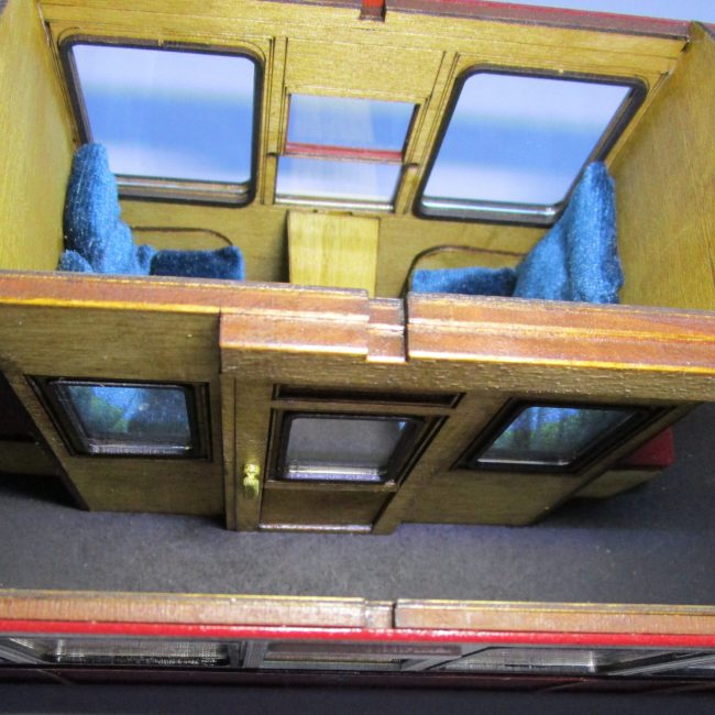 Carriage 104, assembled and painted First Class Saloon Corridor Access.