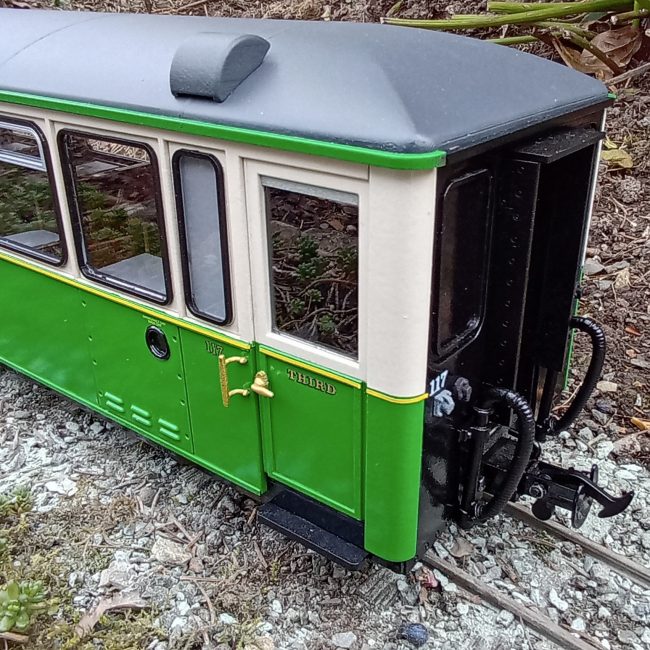 FR Carriage 117 - 1990s Push Pull Condition Kit assembled, painted and completed with addition of couplings and decals.