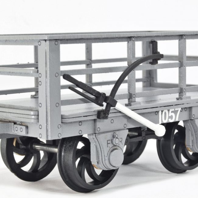 FR 2-Ton Slate Waggon fitted with a ratchetted brake. (Non working representation).