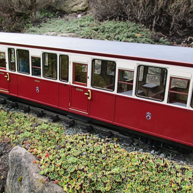 Carriage 104, assembled, painted and completed with addition of couplings and decals.