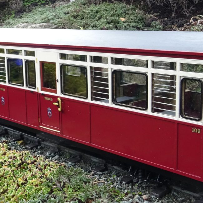 Carriage 106- Original Vehicle; assembled, painted and completed with the addition of couplings and decals.