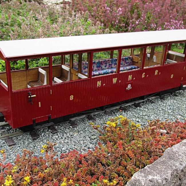 Gladstone Carriages assembled, painted and finished with addition of decals and couplings (not supplied).