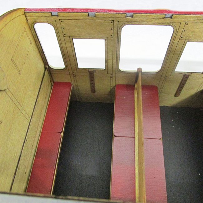 Carriage 26 Kit interior, assembled and painted,