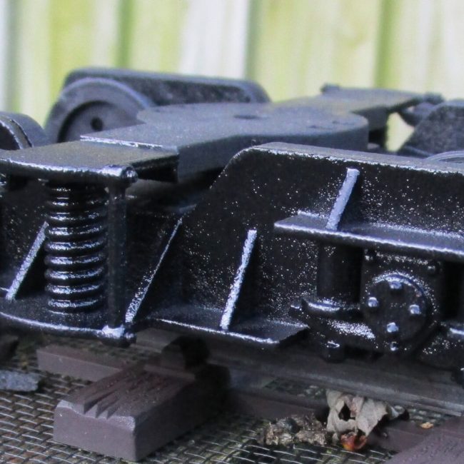 Barn Bogie with 3D printed outer frame overlay.