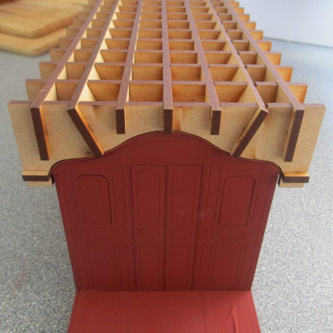 A jig is supplied to hold the roof in form and position whilst the glue dries.
