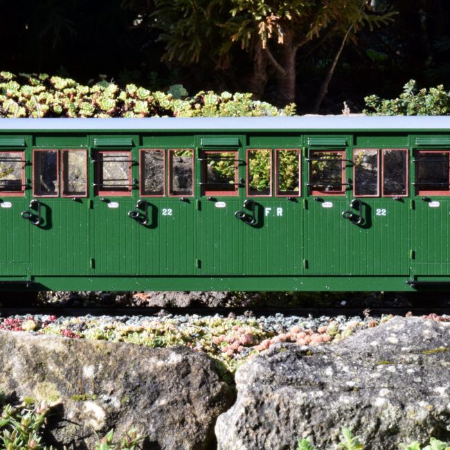 Ashbury Tourist Car - Original Condition Kit, completed with addition of couplings and decals