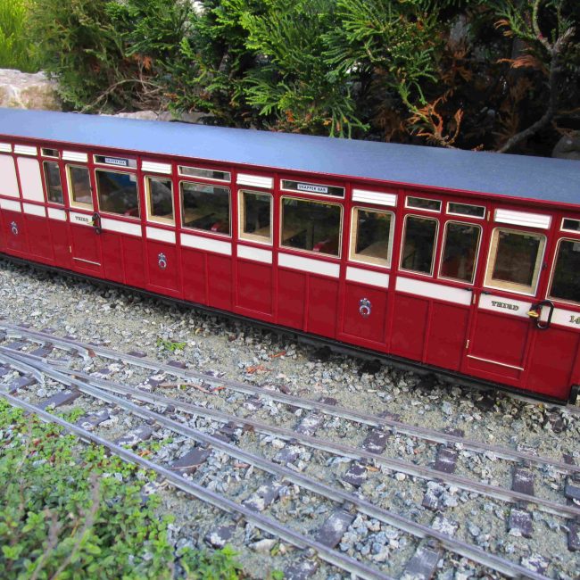 FR Carriage 14 - Current Condition Kit, Assembled, Painted and completed with addition of couplings and decals.